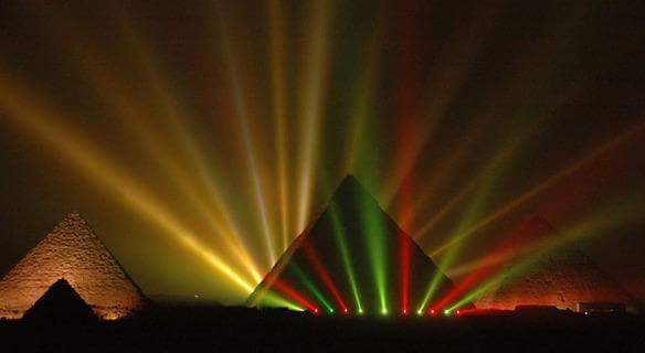 Sound and light Show at  Giza Pyramids Plateau